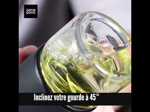 Transparent Tea Flask Nomad Black (238 ml)