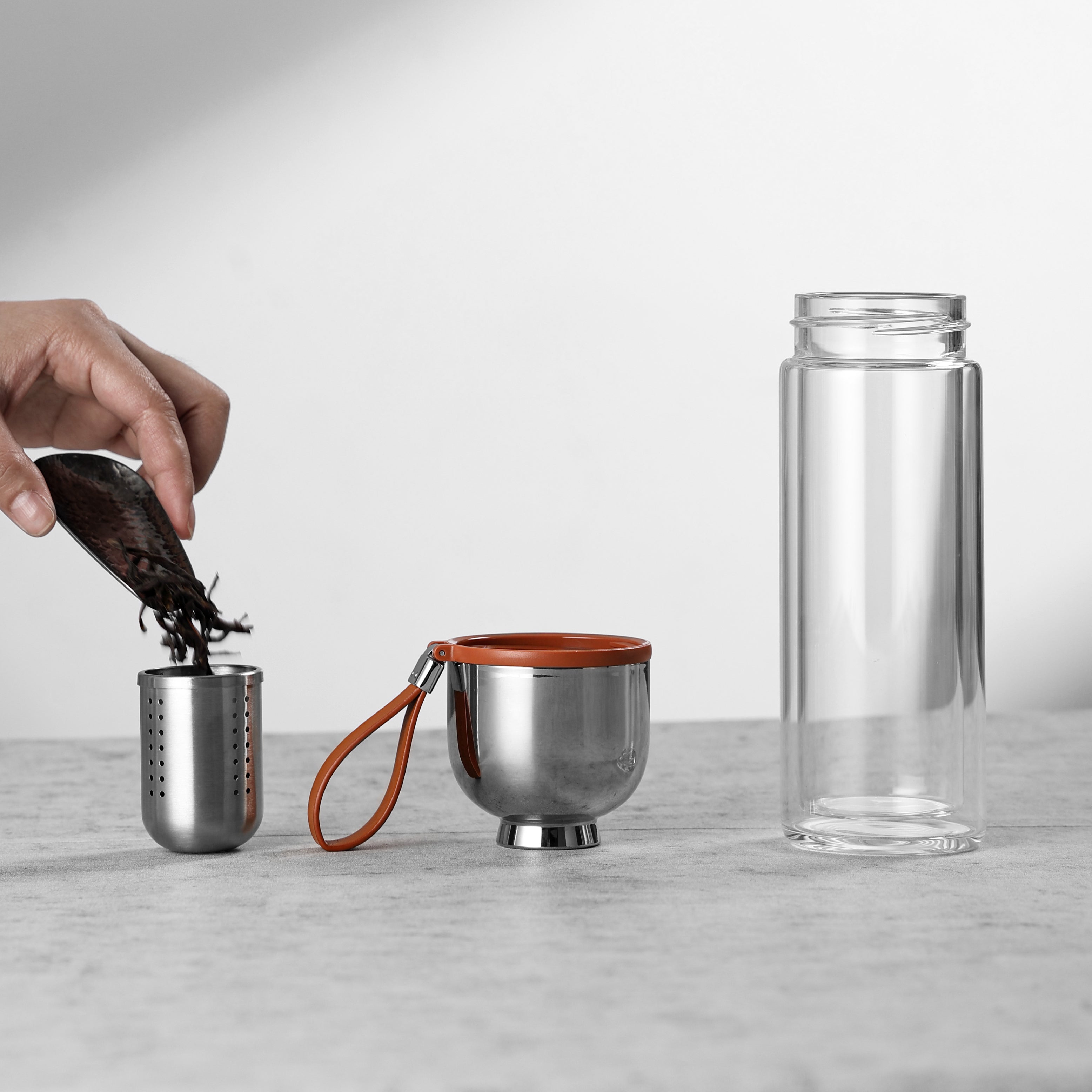 Nomad Transparent Tea Flask (300 ml)