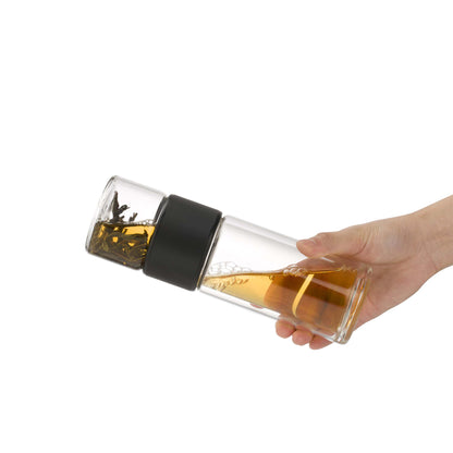 Transparent Tea Flask Nomad Black (238 ml)